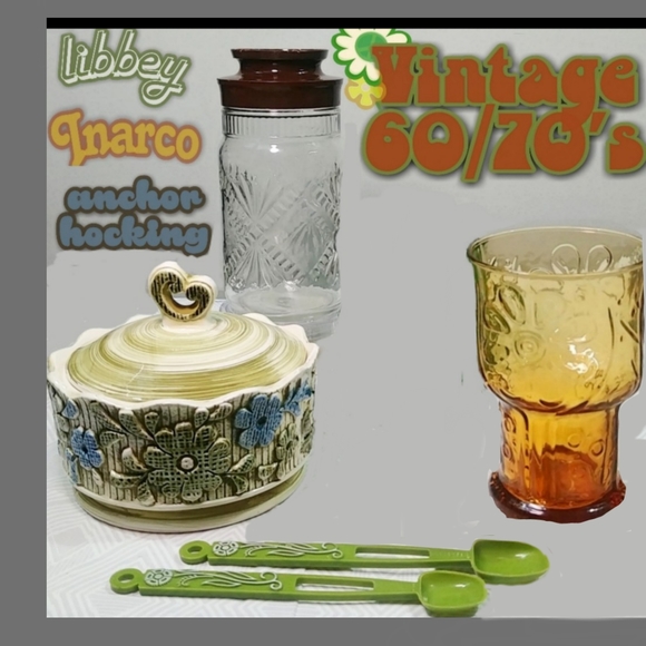 vintage 1960s/70's retro kitchen bundle.